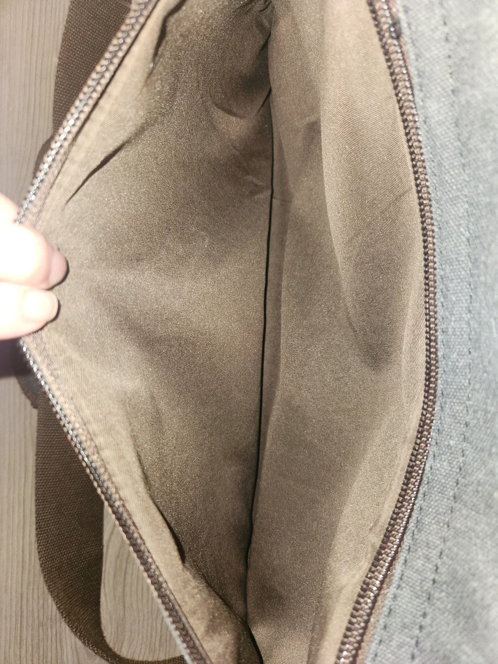 Gray Canvas Messenger Bag for Men - Casual Everyday Work Bag